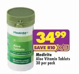 Shoprite Medirite Aloe Vitamin Tablets offer