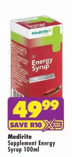 Shoprite Medirite Supplement Energy Syrup offer