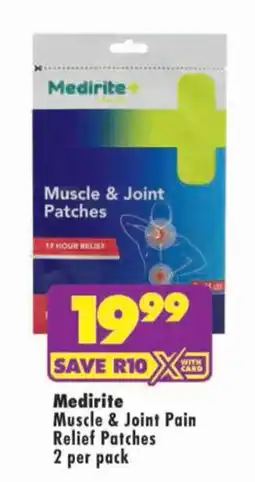 Shoprite Medirite Muscle & Joint Pain Relief Patches offer