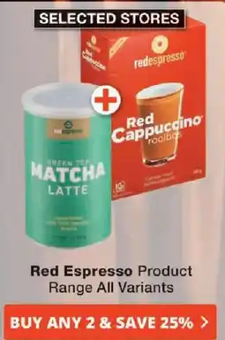 Checkers Red Espresso Product Range offer