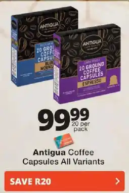 Checkers Antigua Coffee Capsules All Variants offer