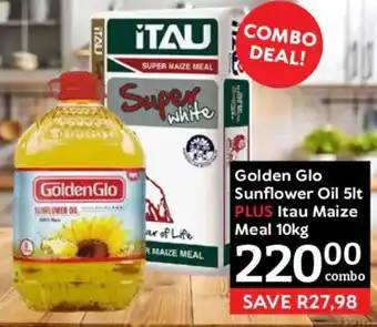 Oxford Freshmarket Golden Glo Sunflower Oil PLUS Itau Maize Meal offer