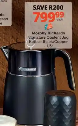 Checkers Morphy Richards Signature Opulent Jug Kettle offer