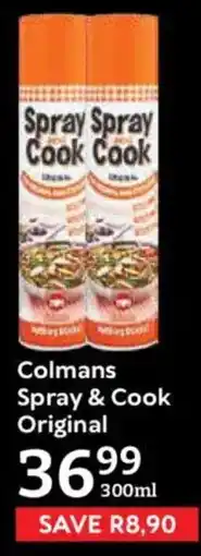 Oxford Freshmarket Colmans Spray & Cook Original offer
