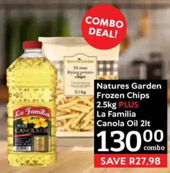 Oxford Freshmarket Natures Garden Frozen Chips La Familia Canola Oil offer