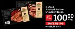 Oxford Freshmarket Oxford Smoked Back or Shoulder Bacon offer