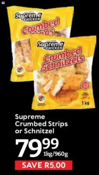 Oxford Freshmarket Supreme Crumbed Strips or Schnitzel offer