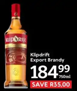 Oxford Freshmarket Klipdrift Export Brandy offer