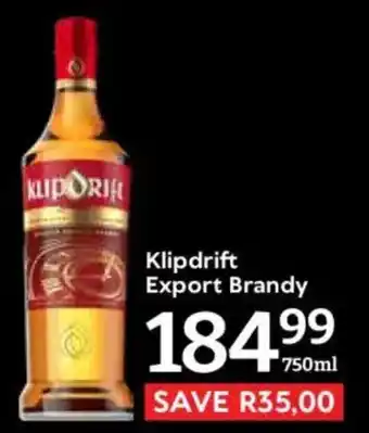Oxford Freshmarket Klipdrift Export Brandy offer