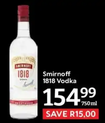 Oxford Freshmarket Smirnoff 1818 Vodka offer