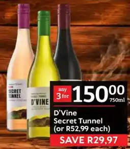 Oxford Freshmarket D'Vine Secret Tunnel offer