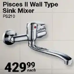 Mica Pisces II Wall Type Sink Mixer offer