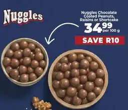 Food Lover's Market Nuggles Chocolate Coated Peanuts, Raisins or Shortcake offer