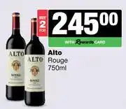 Spar Tops Alto Rouge-For 2 x 750ml offer