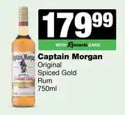 Spar Tops 0Captain Morgan Original Spiced Gold Rum-750ml offer