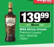 Spar Tops Wild Africa Cream Premium Liqueur-750ml offer