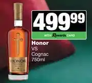 Spar Tops Honor VS Cognac-750ml offer