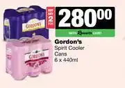 Spar Tops Gordon's Spirit Cooler Cans-For 2 x 6 x 440ml offer