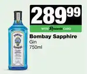 Spar Tops Bombay Sapphire Gin-750ml offer