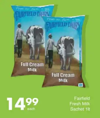 Save Fairfield Fresh Milk Sachet offer