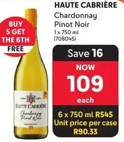 Makro Haute Cabrière Chardonnay Pinot Noir offer
