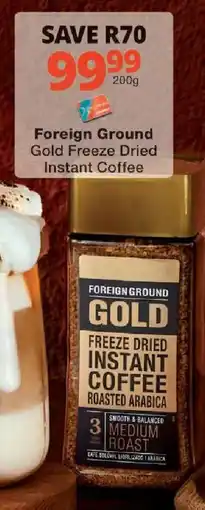 Checkers Foreign Ground Gold Freeze Dried Instant Coffee offer