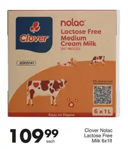 Save Clover Nolac Lactose Free Milk offer