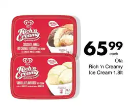 Save Ola Rich 'n Creamy Ice Cream offer