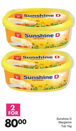 Save Sunshine D Margarine Tub offer