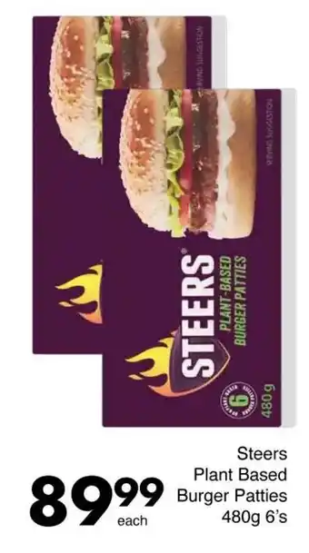 Save Steers Plant Based Burger Patties offer