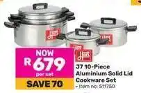 Game J7 10-Piece Aluminium Solid Lid Cookware Set offer