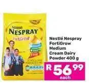 Game Nestlé Nespray FortiGrow Medium Cream Dairy Powder 400 g offer