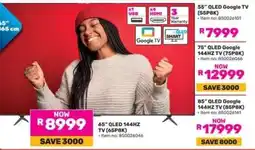 Game 55 QLED Google TV (55P8K) offer