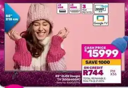Game 85 QLED Google TV (85Q6600H) offer
