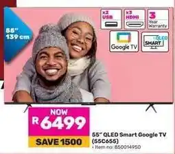 Game 55” QLED Smart Google TV (55C655) offer