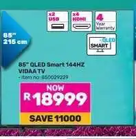 Game 85 QLED Smart 144HZ VIDAA TV offer