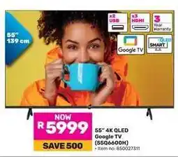 Game 55 4K QLED Google TV offer