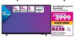 Game 43” FHD LED Smart TV (UA43F60) offer