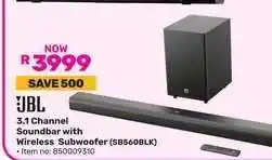 Game JBL 3.1 Channel Soundbar with Wireless Subwoofer offer