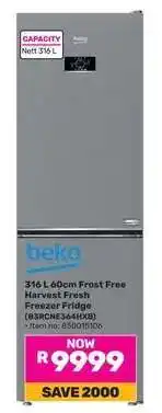 Game Beko 316 L 60cm Frost Free Harvest Fresh Freezer Fridge offer