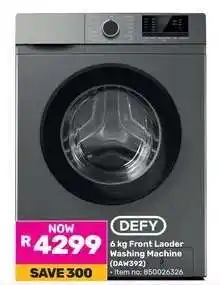 Game Defy 6 kg Front Loader Washing Machine offer