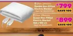 Game Double Non-Fitted Electric Blanket offer