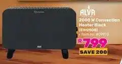 Game ALVA 2000 W Convection Heater Black (EIH200B) offer