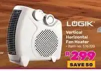 Game LÖGIK Vertical Horizontal Fan Heater offer