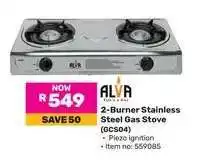 Game 2-Burner Stainless Steel Gas Stove (GCS04) offer