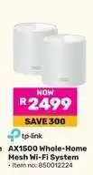 Game tp-link AX1500 Whole Home Mesh Wi-Fi System offer