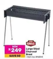 Game Large Steel Charcoal Braai offer