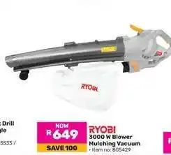 Game RYOBI 3000 W Blower Mulching Vacuum offer
