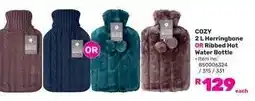 Game COZY 2 L Herringbone OR Ribbed Hot Water Bottle offer