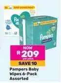 Game Pampers Baby Wipes 6-Pack Assorted offer